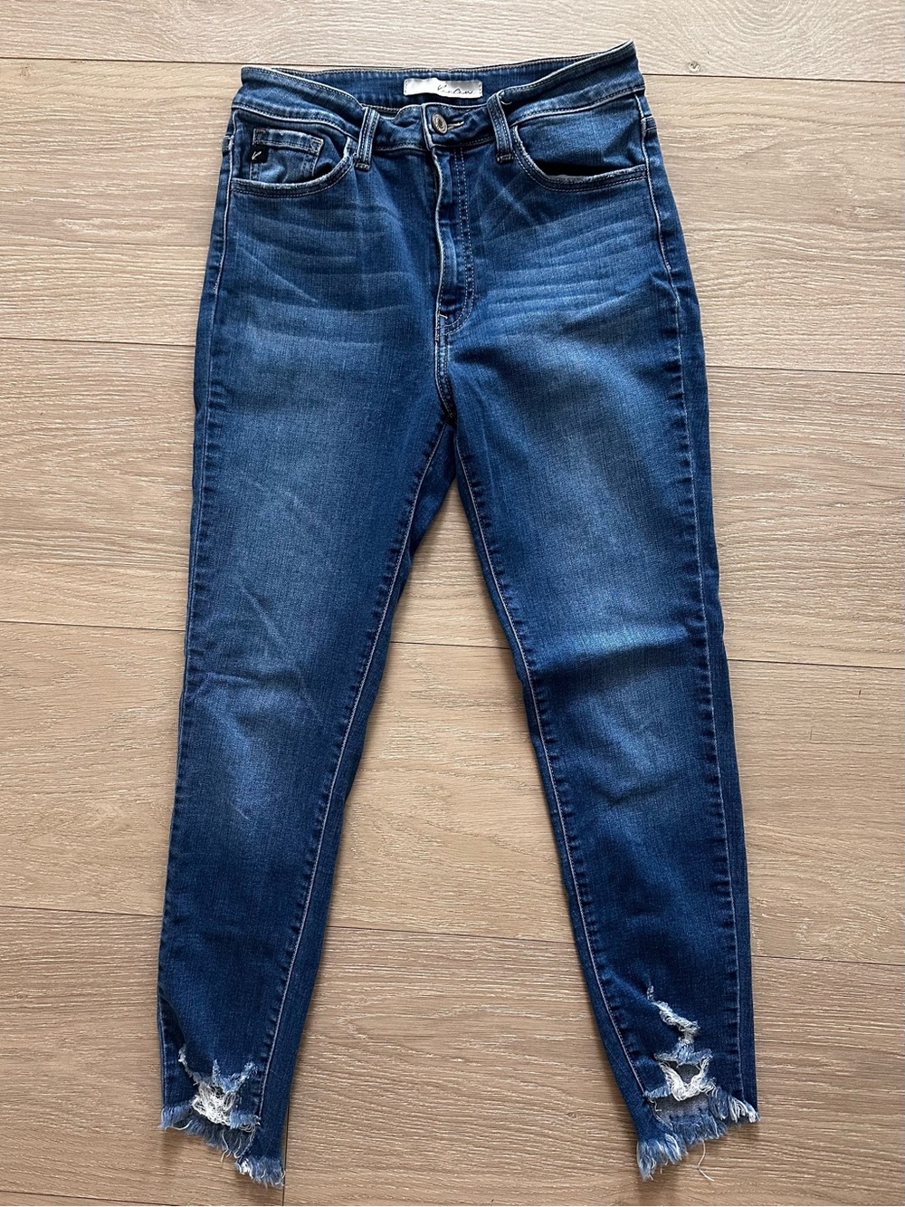 KanCan skinny raw hem jeans